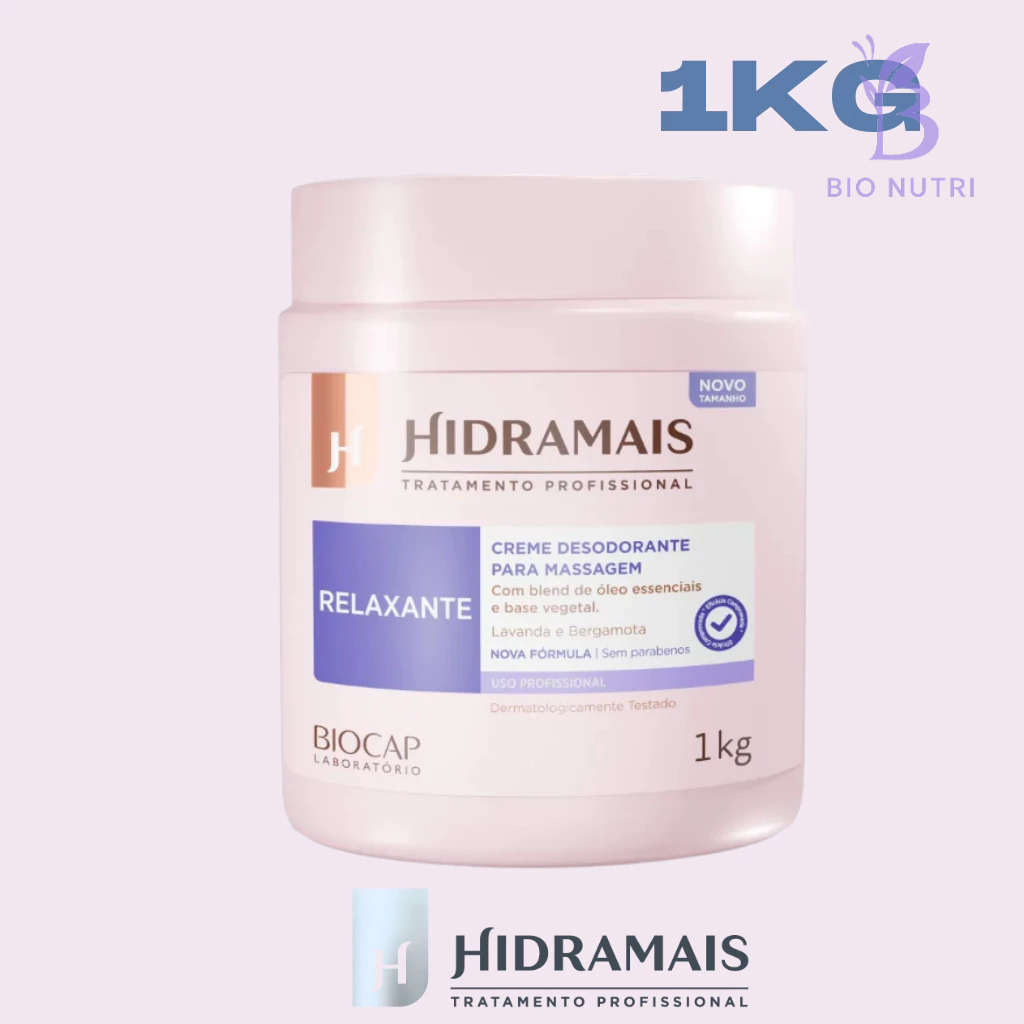 Hidramais Relaxante | Kit Massagem Profissional 1kg e 500g escolha o seu.