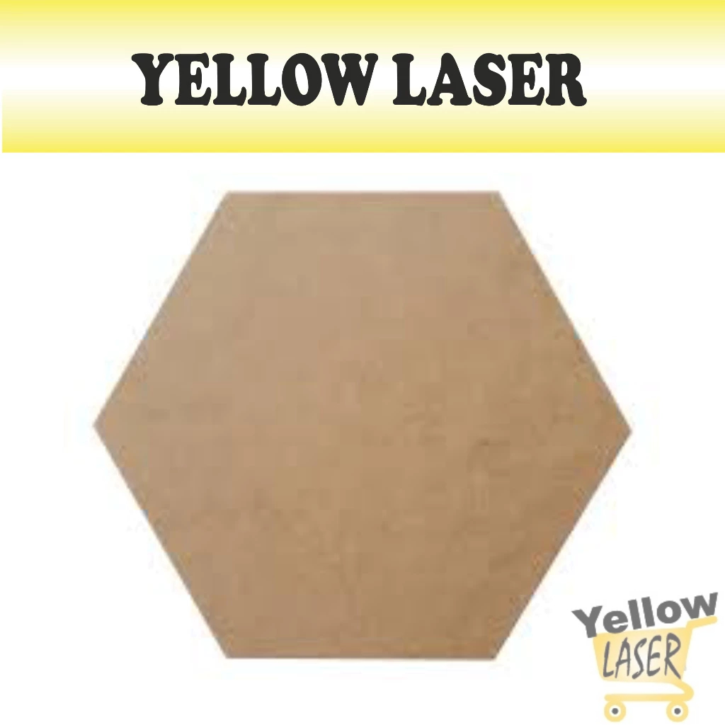 KIT HEXÁGONOS 100 UNIDADES MDF 3mm CRU VÁRIOS TAMANHOS 3CM, 4CM, 5CM, 6CM - ACHADINHOS DA SHOPEE