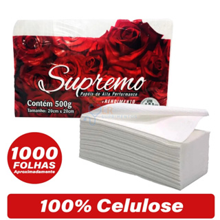 Papel Toalha Interfolha 2 Dobras Extra Branco 20x21 cm 1000 Folhas Enxuga Bem para  Casa Industrias em Oferta na Shopee