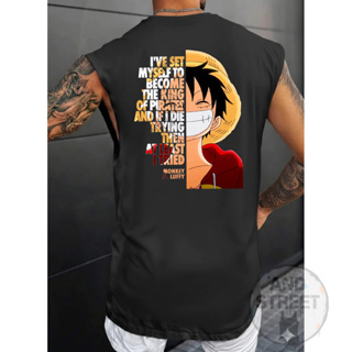 Camiseta Machão Luffy Regata 100% Algodão Streetwear Lançamento - Envio Rápido em Oferta na Shopee