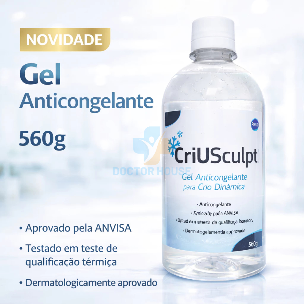 Gel Anticongelante RMC Incolor 560g – Ideal para Criofrequência e Criolipólis