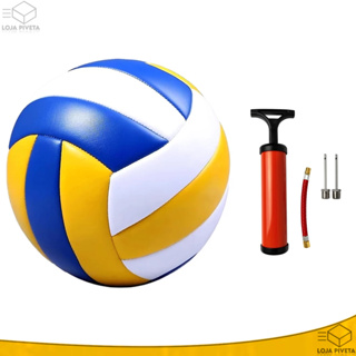 Bola de Volei 22cm Ou Bomba de Encher Ar Quadra Praia Areia Voleibol Profissional Costurada em Oferta na Shopee