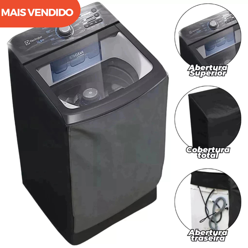 Capa Lavadora Eletrolux Lee15 14,5kg Protetora Impermeavel Reforçada em Oferta na Shopee