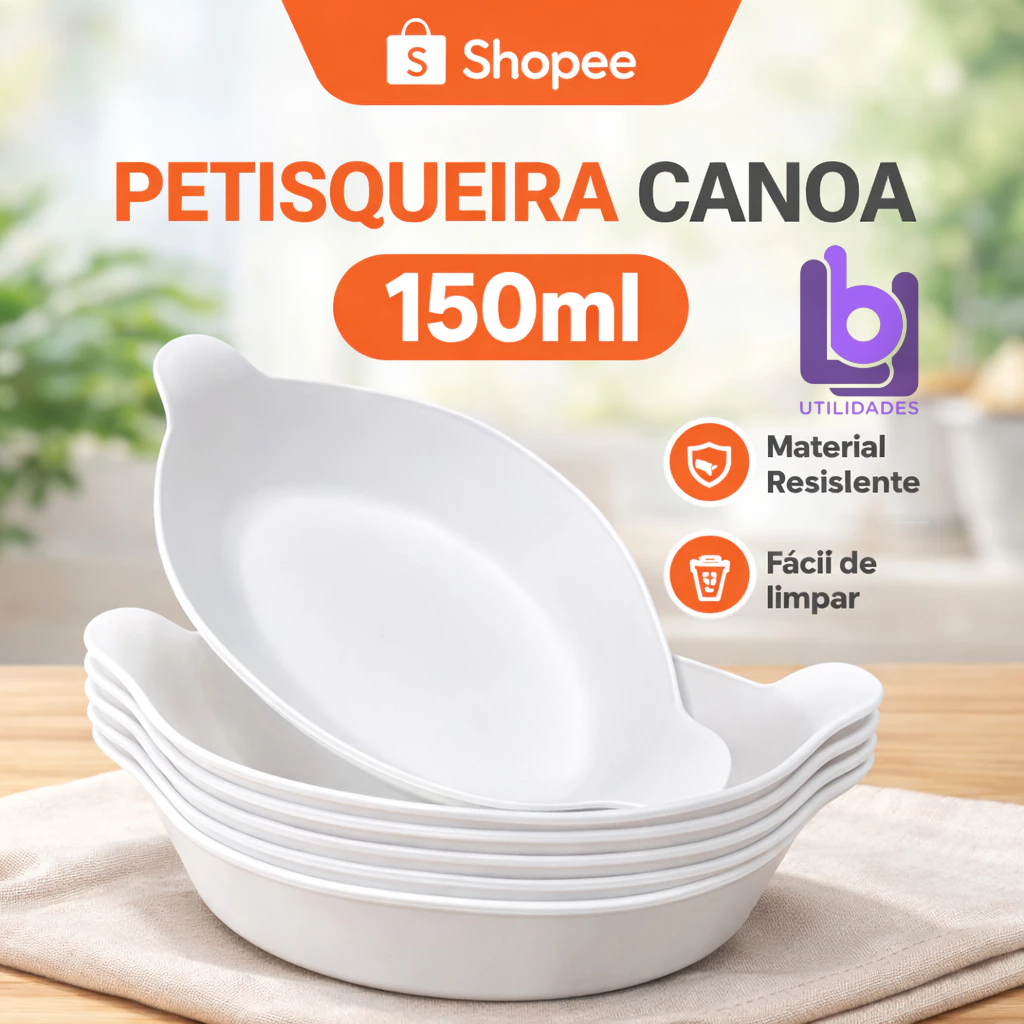 Kit 5 a 50 Petisqueiras Barquinha Canoa 150ml Pequena Petiscos Festa Frios Amendoim Molho Branca em Oferta na Shopee