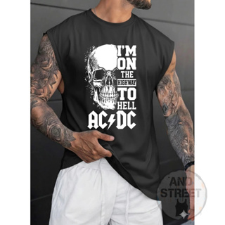 Camiseta Machão Acdc Regata 100% Algodão Streetwear Lançamento - Envio Rápido em Oferta na Shopee