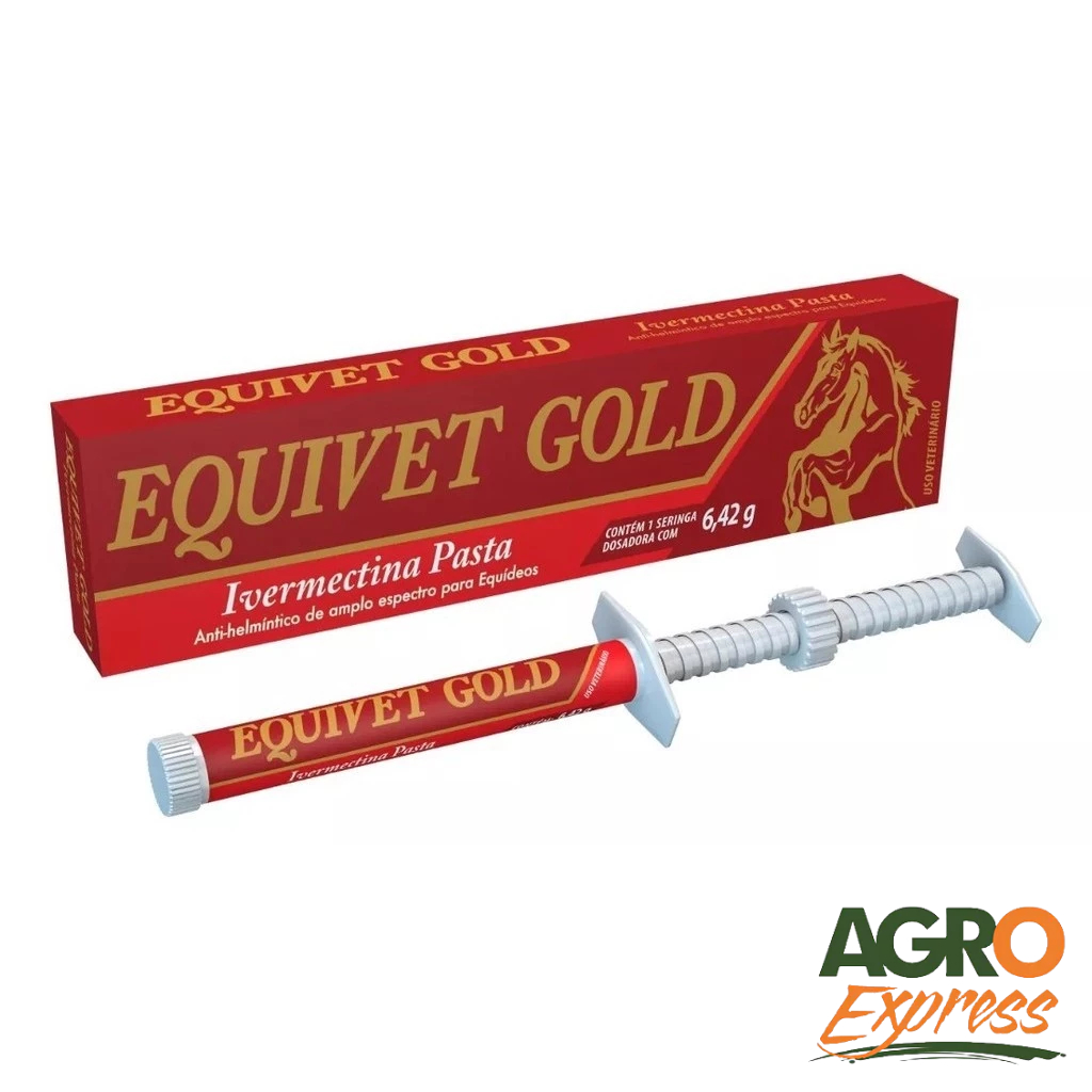 Equivet Ivomec Gold 6,42 - Ivermectina Vermífugo Cavalos - VetBras
