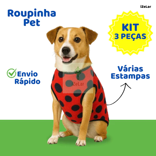 Kit 3 Roupinha de Cachorro Inverno Frio Soft Roupa Para Cachorro Pet Pinscher Pequeno a Grande Porte