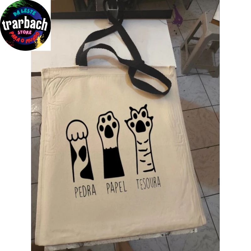 Bolsa Patinhas ecobag, tote tamanho 35/40