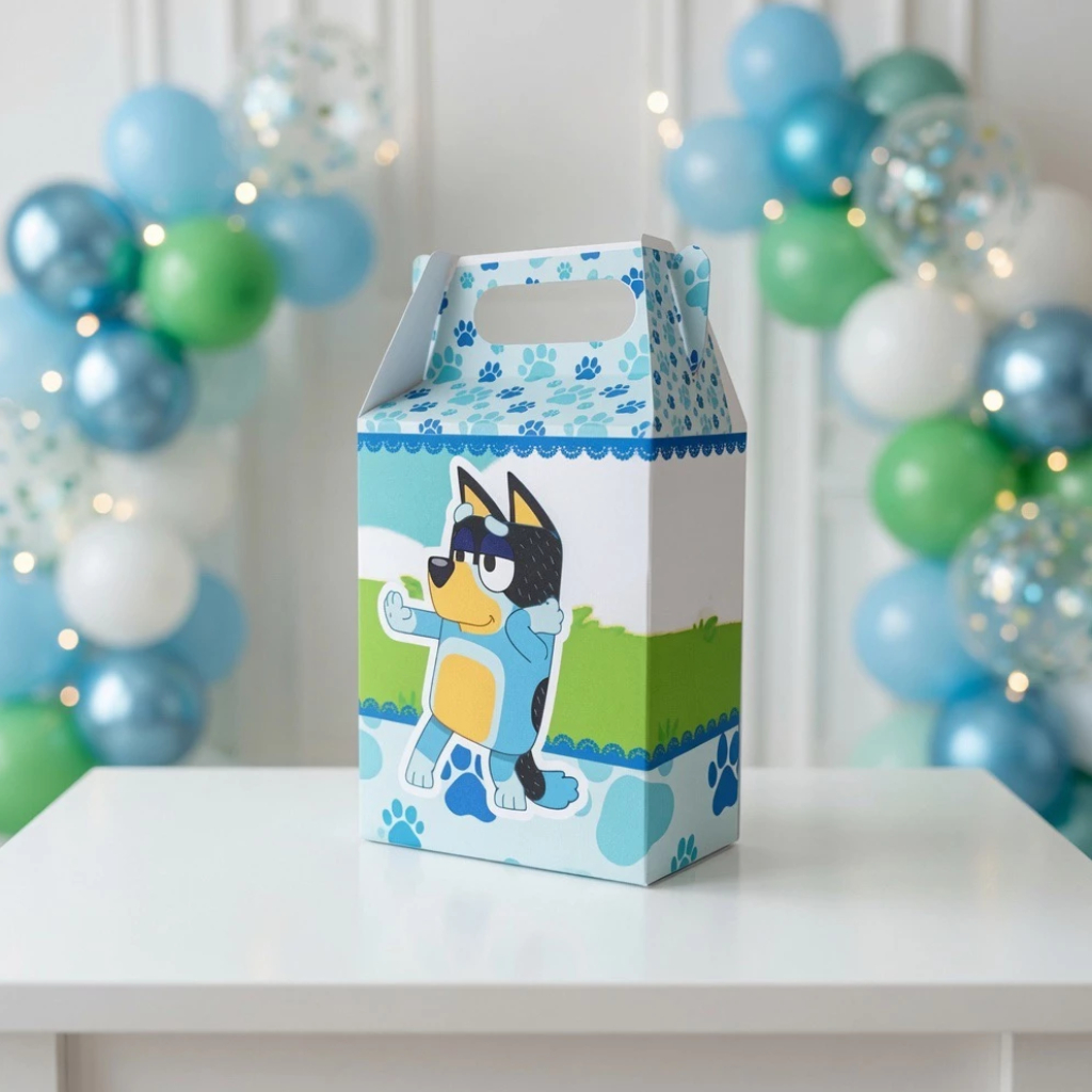 CAIXA MALETINHA BLUEY E BINGO  |  PEGUE E MONTE |  LEMBRANCINHAS PERSONALIZADAS - ANIVERSÁRIO | MIMOS PERSONALIZADOS
