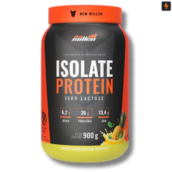 Whey Isolate Protein 900g Zero Lactose Zero Carboidrato 26g Proteínas - New Millen