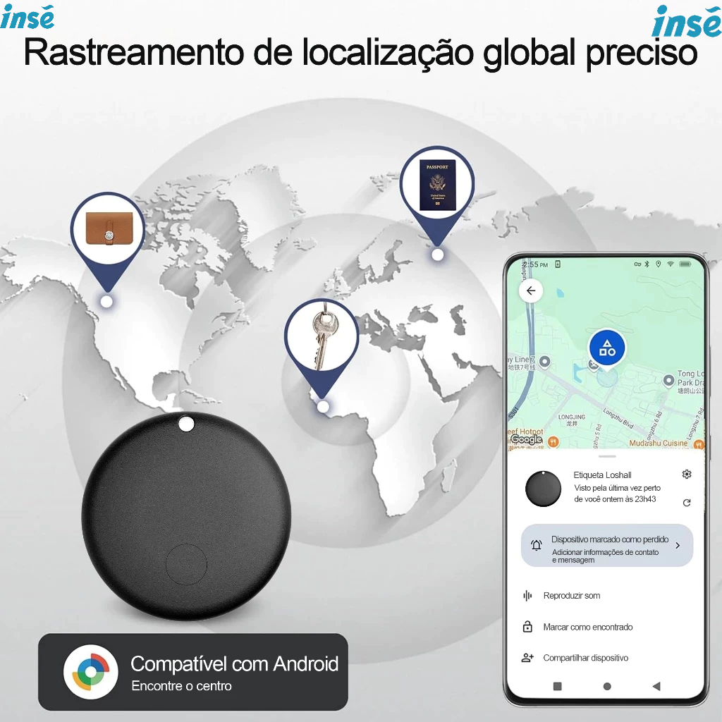 Tag Inteligente Certificado Google Find My Device Android, Alternativa Compatíve