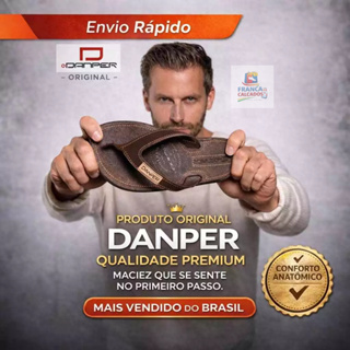 Chinelo Danper  Original Casual Sandália De Dedo Confortável  Solado Antiderrapante  37 Até 46  TOp em Oferta na Shopee