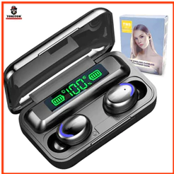 Fone de Ouvido Bluetooth Sem Fio TWS F9-5 Com Função Power Bank - Original