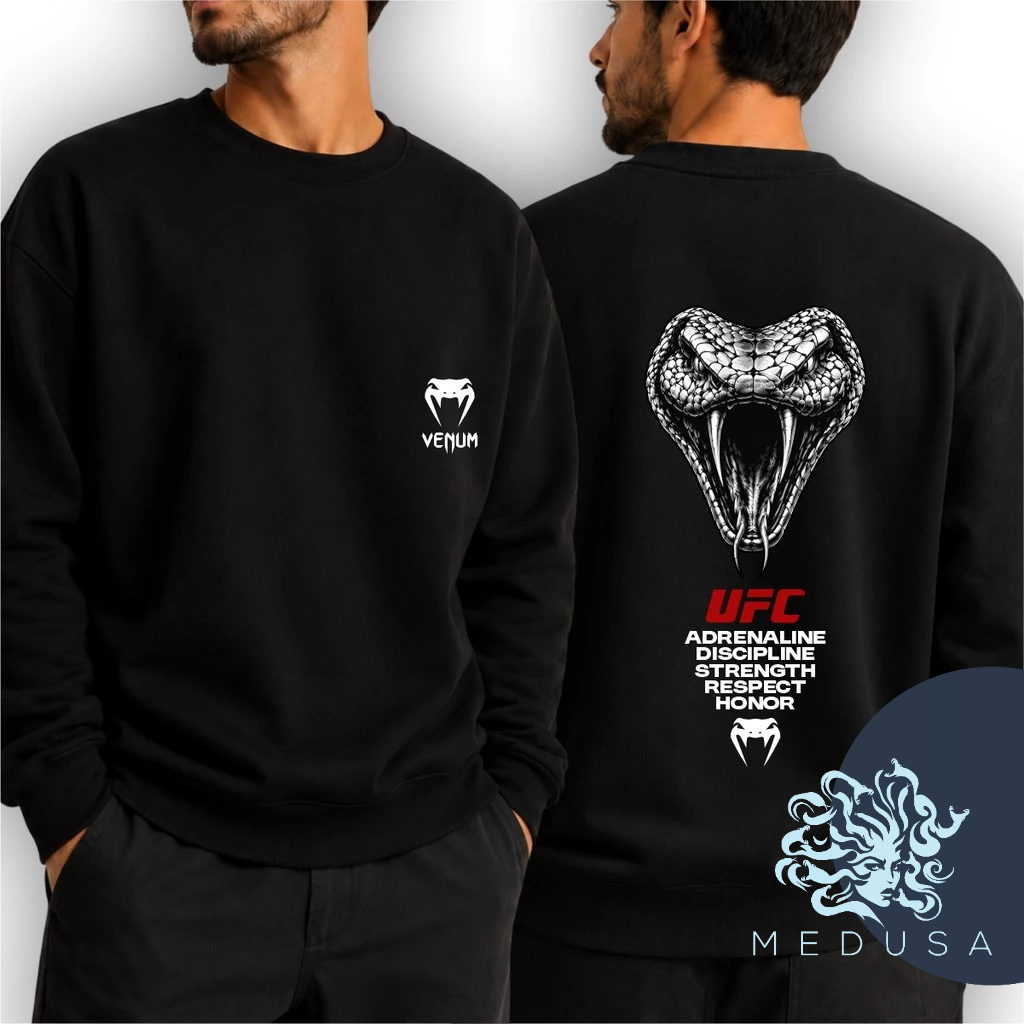 Moletom Gola Careca VENUM 01 Unissex Conforto Inverno Isolador Térmico Forrado