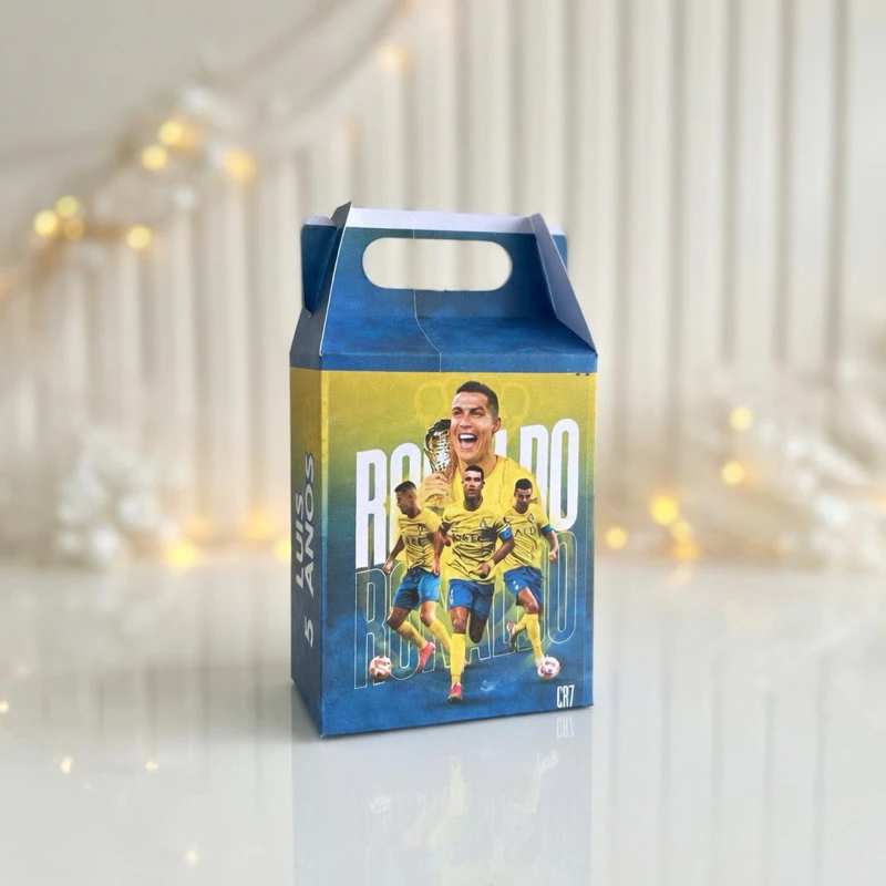 Caixa MALETINHA  CR7 AL NASSR| Caixa Personalizada Com Nome | Mimos Aniversário Lembrancinhas Personalizados Kit Festa