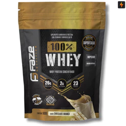 Whey Protein 100% Concentrado 900g - WPC - 26g Proteínas Por Dose - Faze Nutrition