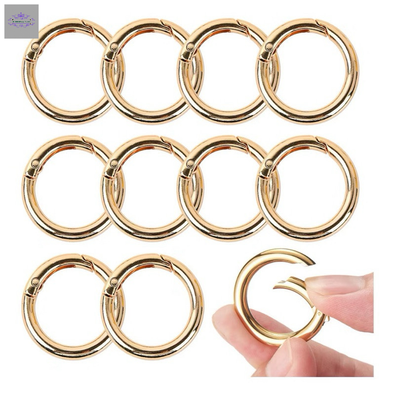 Kit com 10 e 20 Argola Articulada Mosquetão 25mm /bolsa / chaveiro/ coleira/ artesanato em geral em Oferta na Shopee