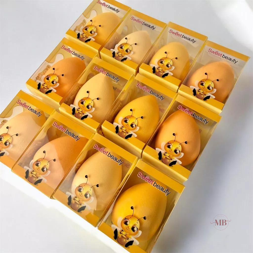 KIT 12/24/36 PCS Esponjas Esponjinha De Maquiagem Para Rosto Base Corretivo Contorno Pó Suave Macia
