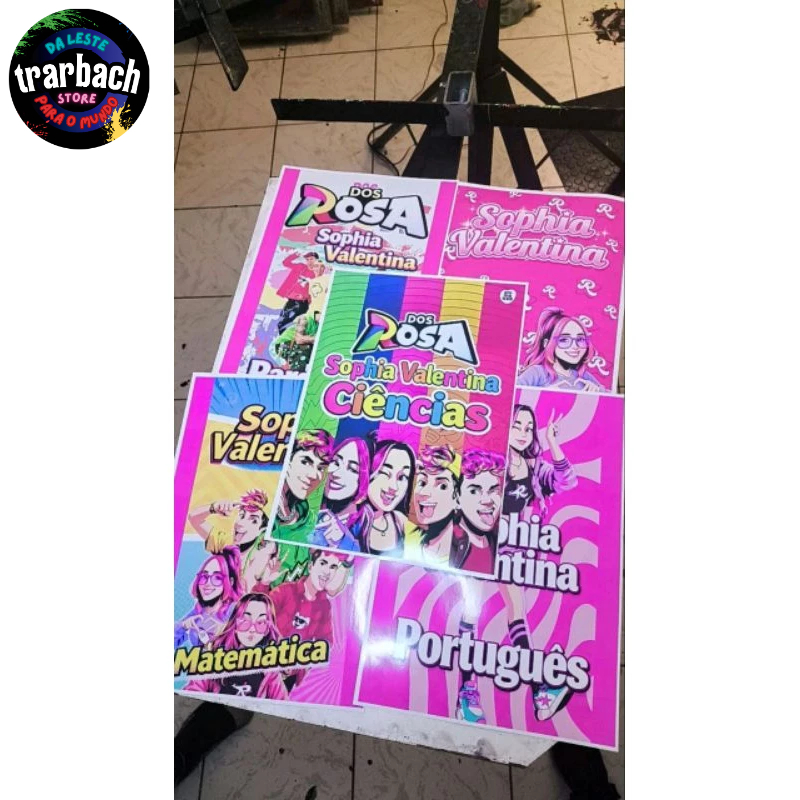 5 adesivos tamanho A4 personalizado com a sua arte em Oferta na Shopee