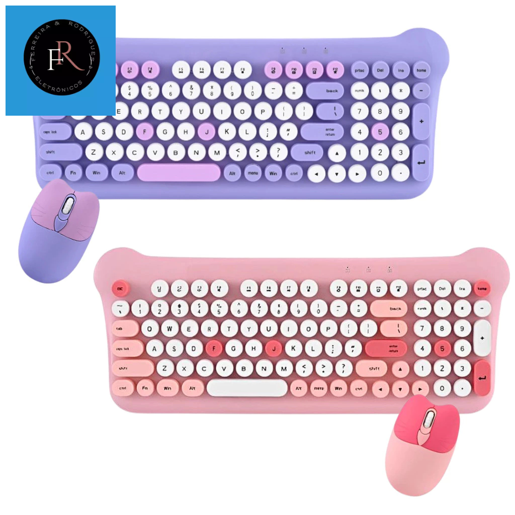 Kit Gamer Teclado Semi-Mecânico e Mouse Wireless Sem Fio Altomex AL-313H