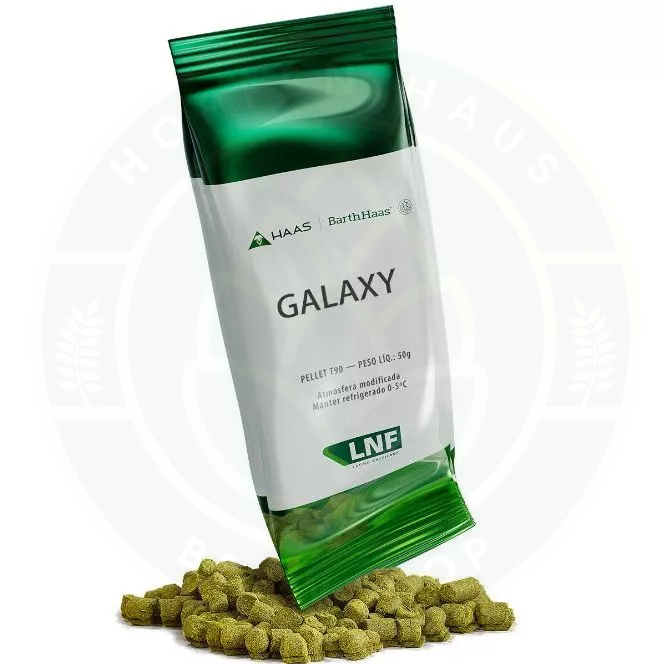 Lúpulo LNF Galaxy T90 em Pellets para Cerveja Artesanal - 50g