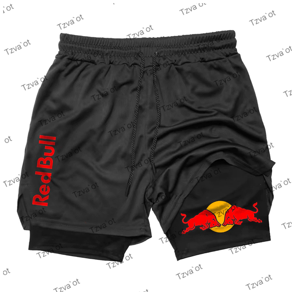 Short 2 em 1 Masculino com Proteção UV e Compressão Bermuda para Academia e Corrida ar Livre