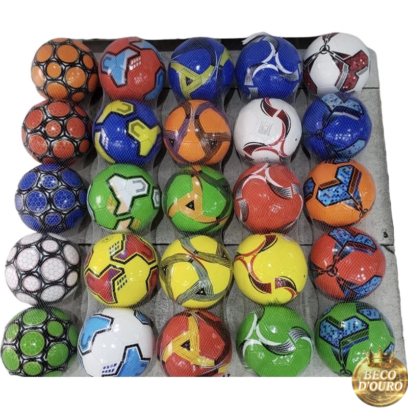 Bola De Futebol Campo Tam 5 Oficial Couro Sintético Cor Sortida