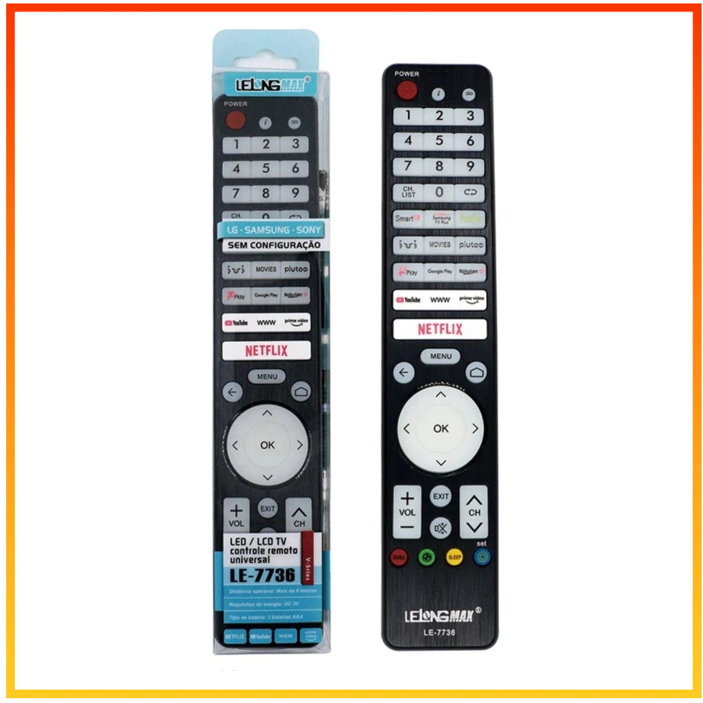 Controle Remoto Universal Smart Todas Marcas LCD/LED em Oferta na Shopee