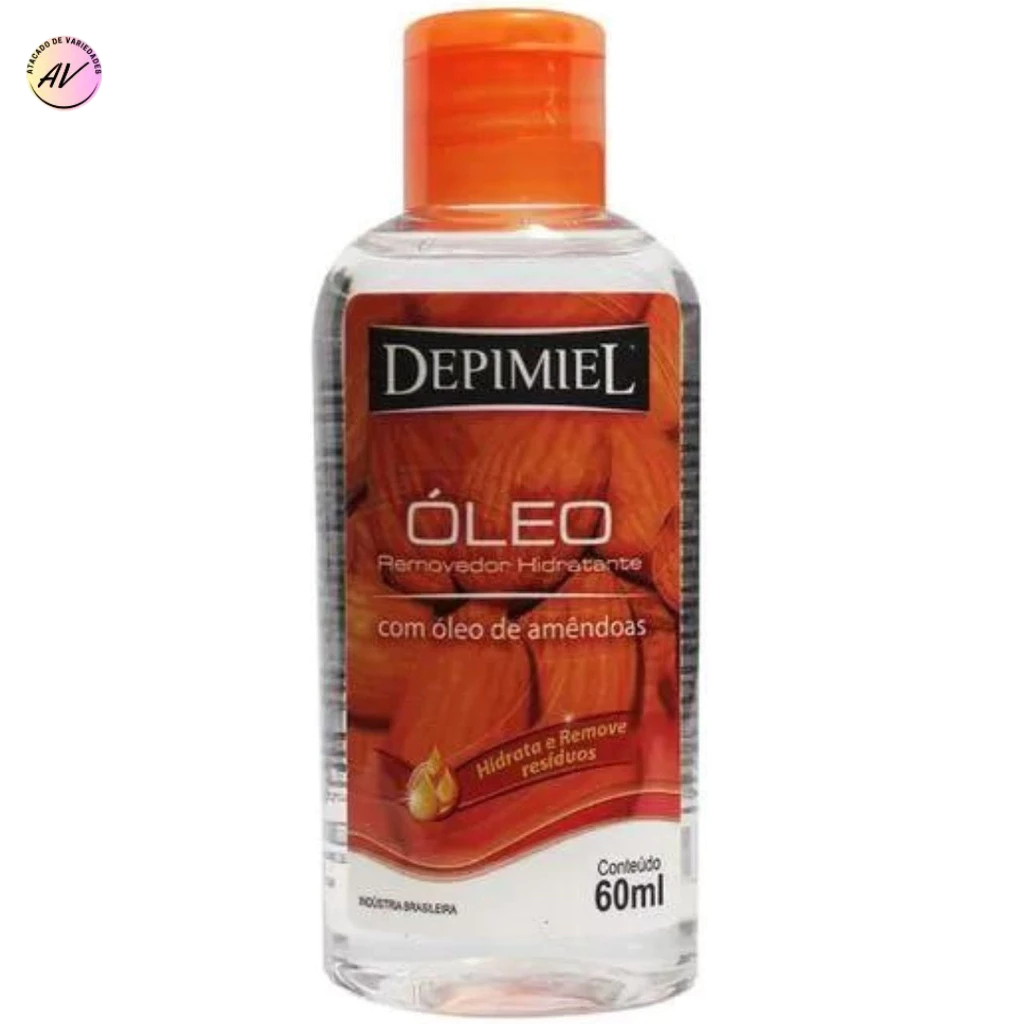 Óleo Removedor Hidratante Com Óleo de Amêndoas 60ml- Depimiel