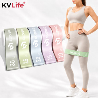 Kit 5 Mini Band Faixas Elásticas de Resistência Treino Yoga Pilates Academia Crossfit Glúteos Fisioterapia