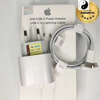 Carregador  Fonte com Cabo Carregamento Rápido 1m PD 20w em Oferta na Shopee