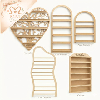 Organizador Porta Esmalte de Parede para Salão de Beleza Expositor Prático para Manicure em Oferta na Shopee