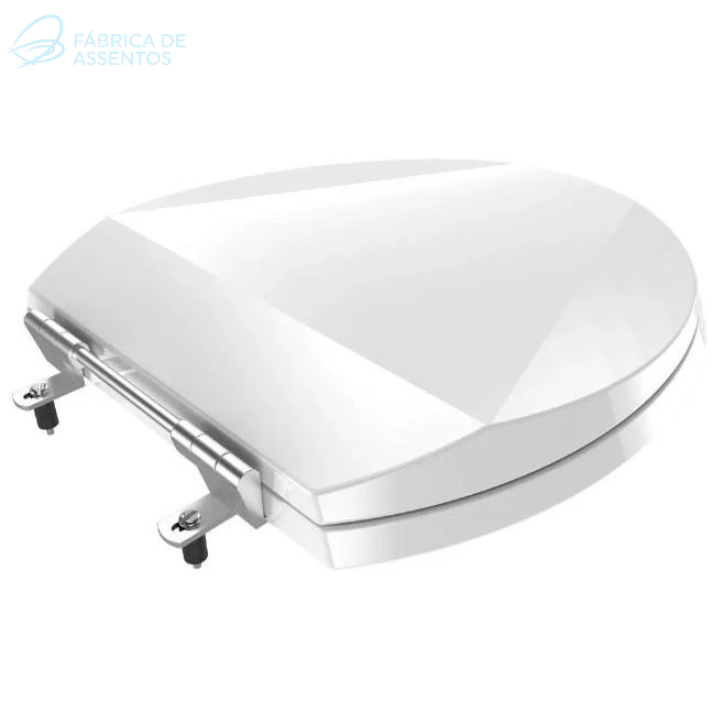 Assento Sanitário Tampa Eco Policarbono Oval Fixador De Alumínio Deca, Celite, Icasa, Incepa, Jacuzzi, Eternit, Lorenzet
