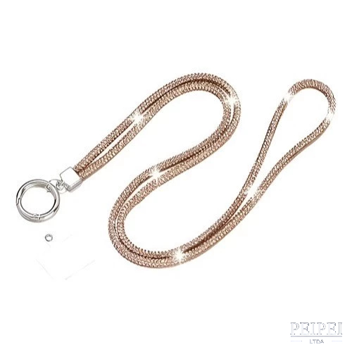 Cordão Smartphone Corrente Celular de Strass 60CM/65CM Acessório Pescoço Corpo