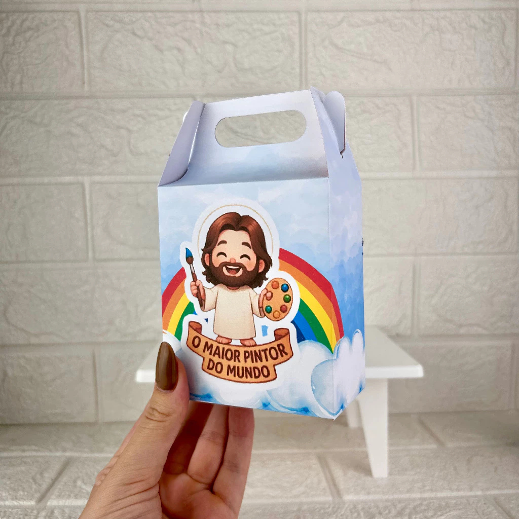 CAIXA MALETINHA  O MAIOR PINTOR DO MUNDO PEGUE E MONTE |  LEMBRANCINHAS PERSONALIZADAS - ANIVERSÁRIO |  PERSONALIZADOS