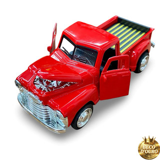 Caminhonete Picape F100 Miniatura Metal Friccao Abre Portas 12cm Colecao