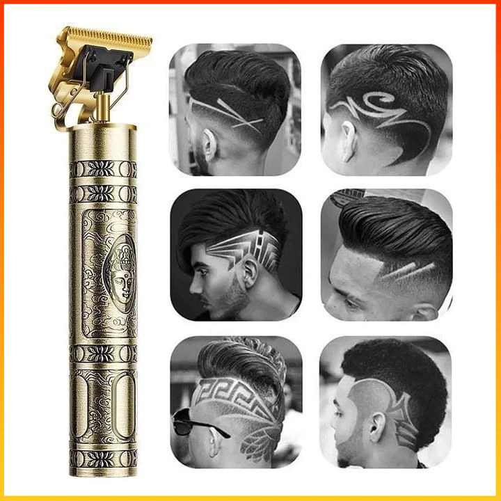 Máquina Profissional Cortar Cabelo e Aparar Barba Sem Fio Bivolt 127/220V Recarregável Acabamento Degradê