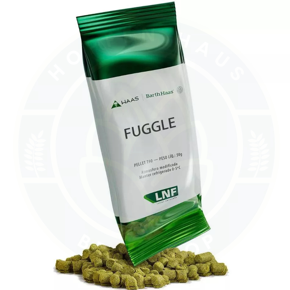 Lúpulo LNF Fuggle T90 em Pellets para Cerveja Artesanal - 25g