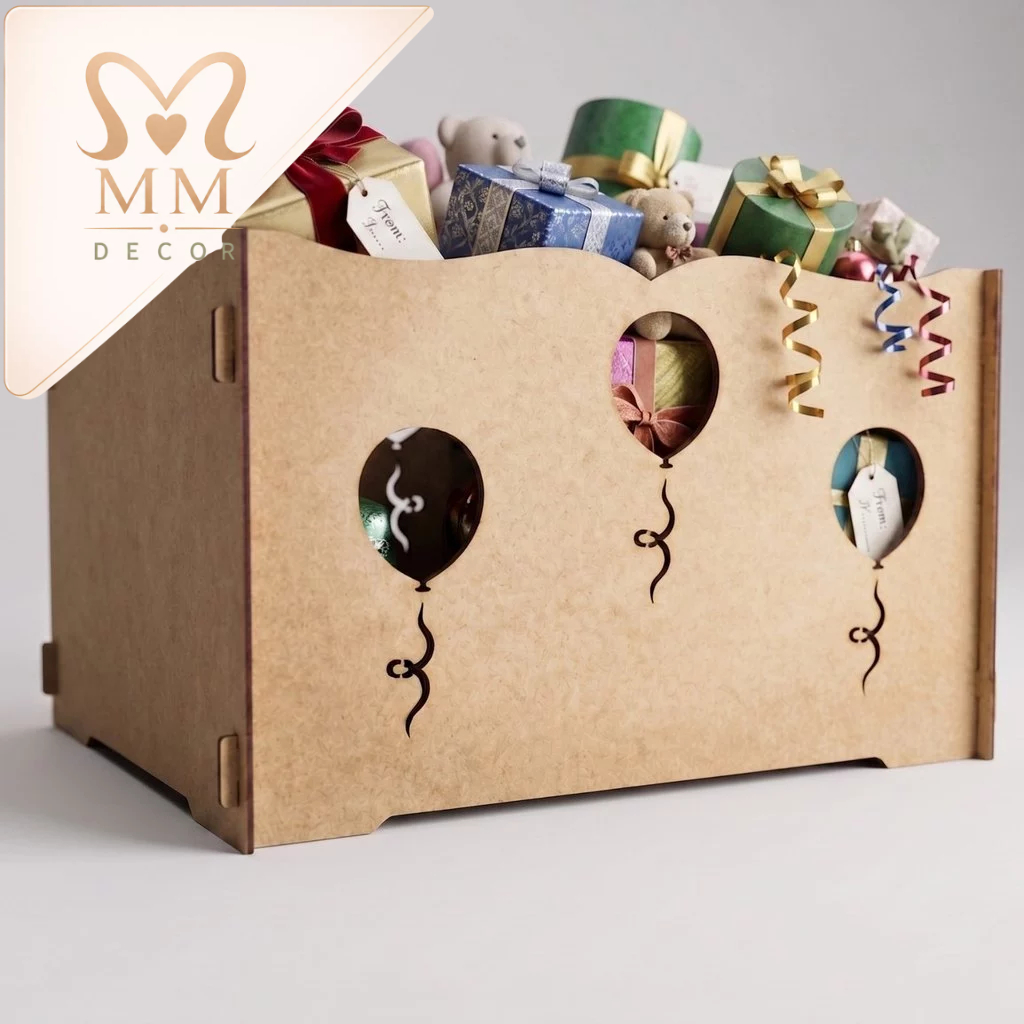 Caixa Porta-Presentes Provençal MDF – Destaque na Decoração da Festa Infantil