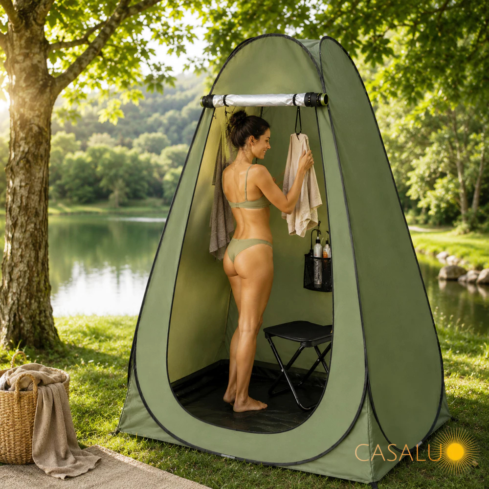 Tenda Barraca Trocador Portátil Dobrável Privativa para Camping Praia Banho Chuveiro e Vestiário — imagem 2 de 2