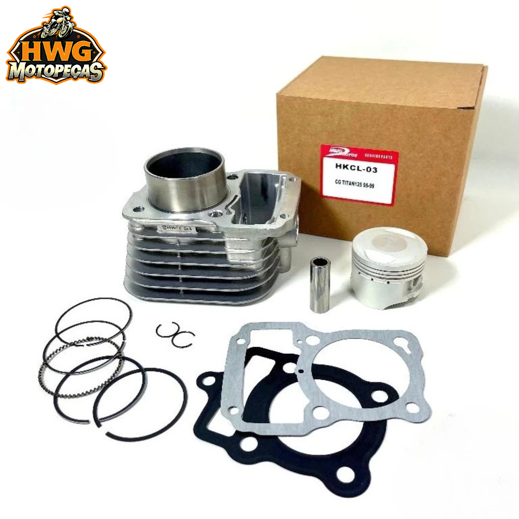 Kit Cilindro Motor Honda Cg Titan 125 1995 a 1999 STD Premium em Oferta na Shopee