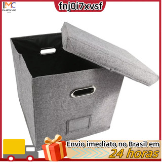 Caixa para guardar discos de vinil com tampa e alças, organizador de discos LP,suporte protetor para álbuns.