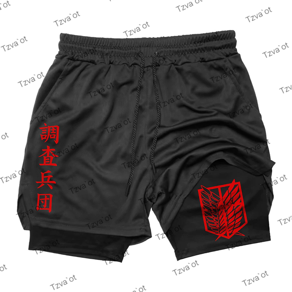 Short 2 em 1 Masculino Proteção UV e Compressão Bermuda para Academia e Corrida