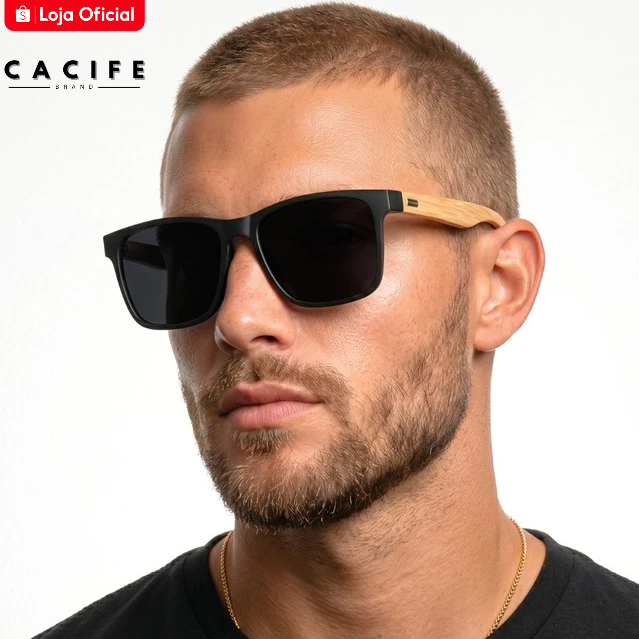 Oculos de Sol Quadrado Preto Premium Moda Praia Classico Tendencia Ntf uv400 Masculino Feminino