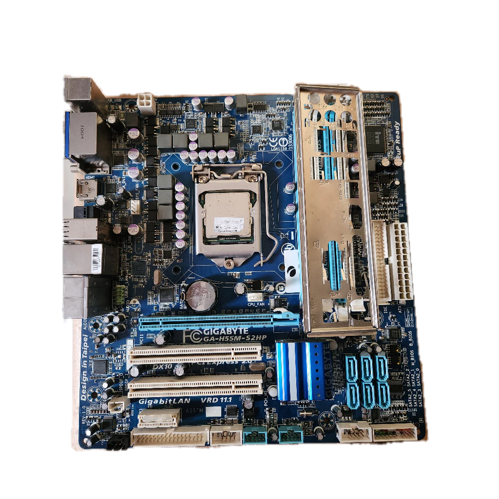 (SUCATA) Placa Mae Gigabyte GA-H55M-S2HP DDR3 Socket LGA1156 M-ATX Intel H55