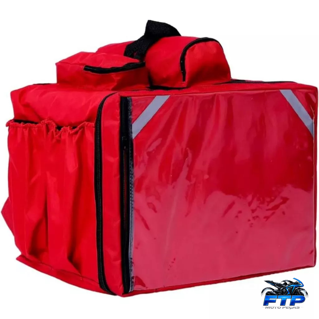BAG MOTOBOY MOCHILA BAG LAMINADA VERMELHO 45 LITROS