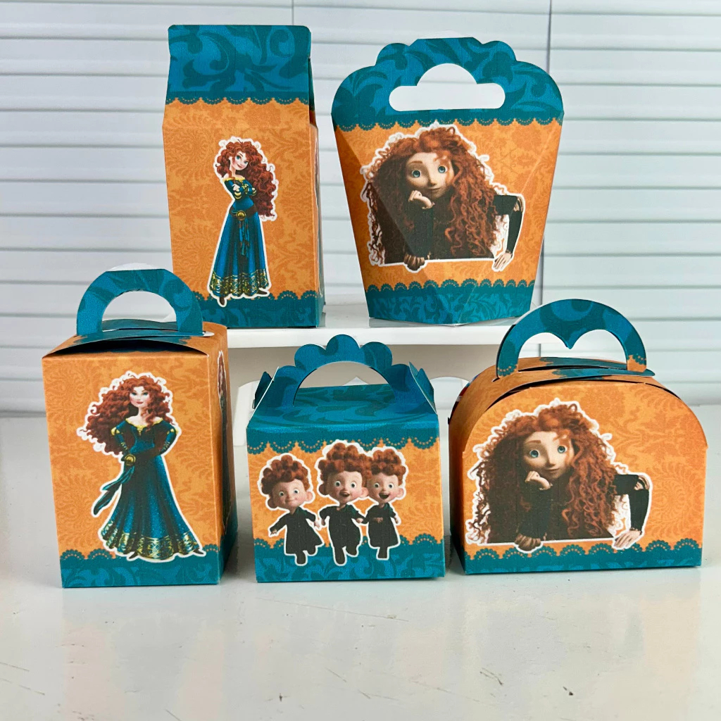 20 CAIXINHAS PRINCESA MERIDA \ CAIXINHAS PARA FESTAS \ CAIXINHAS LEMBRACINHAS