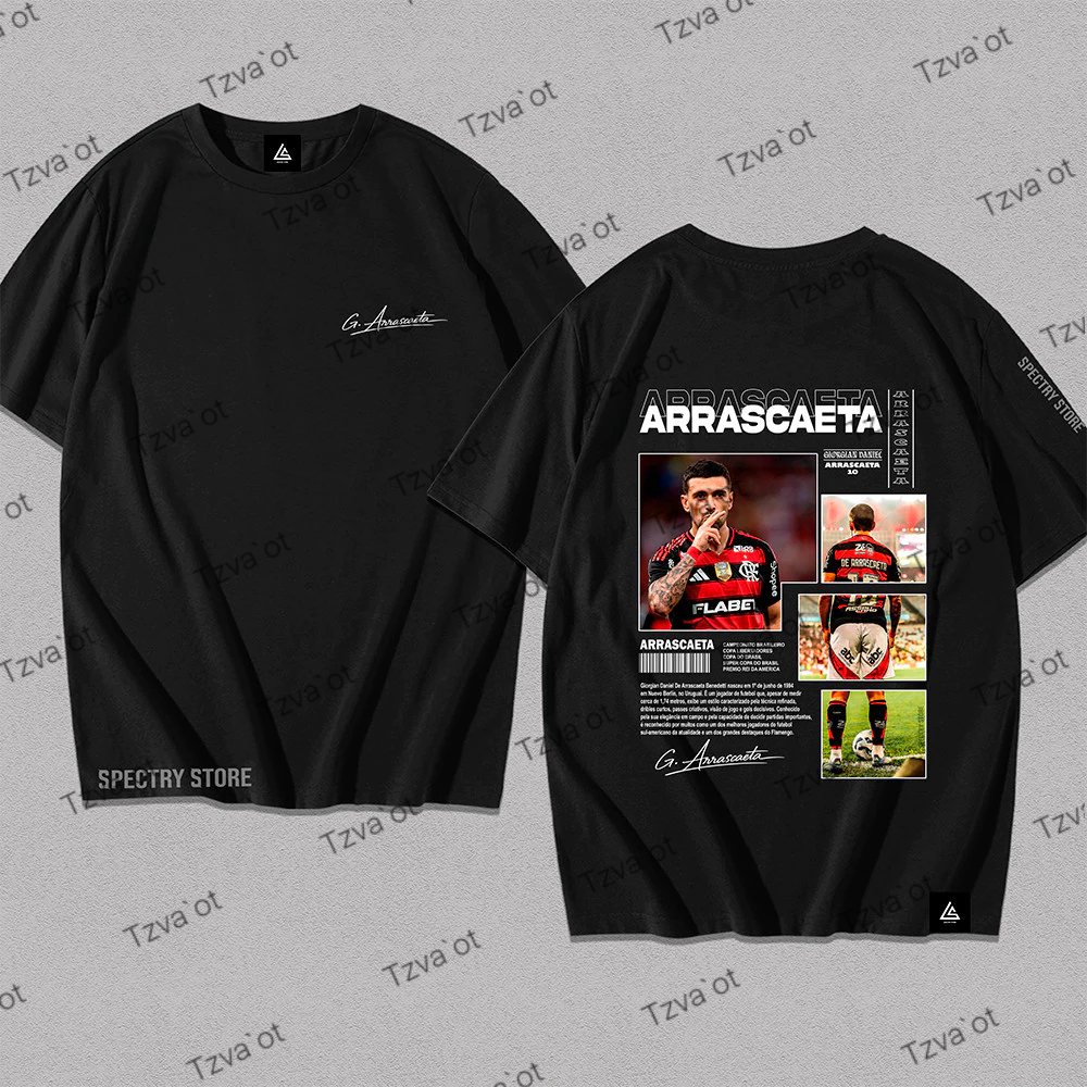 Camisa Camiseta Arrascaeta Mengao Brasil Y2k Algodão Unissex Premium Exclusivo Streetwear Tendencia Novidade Copa Mundo