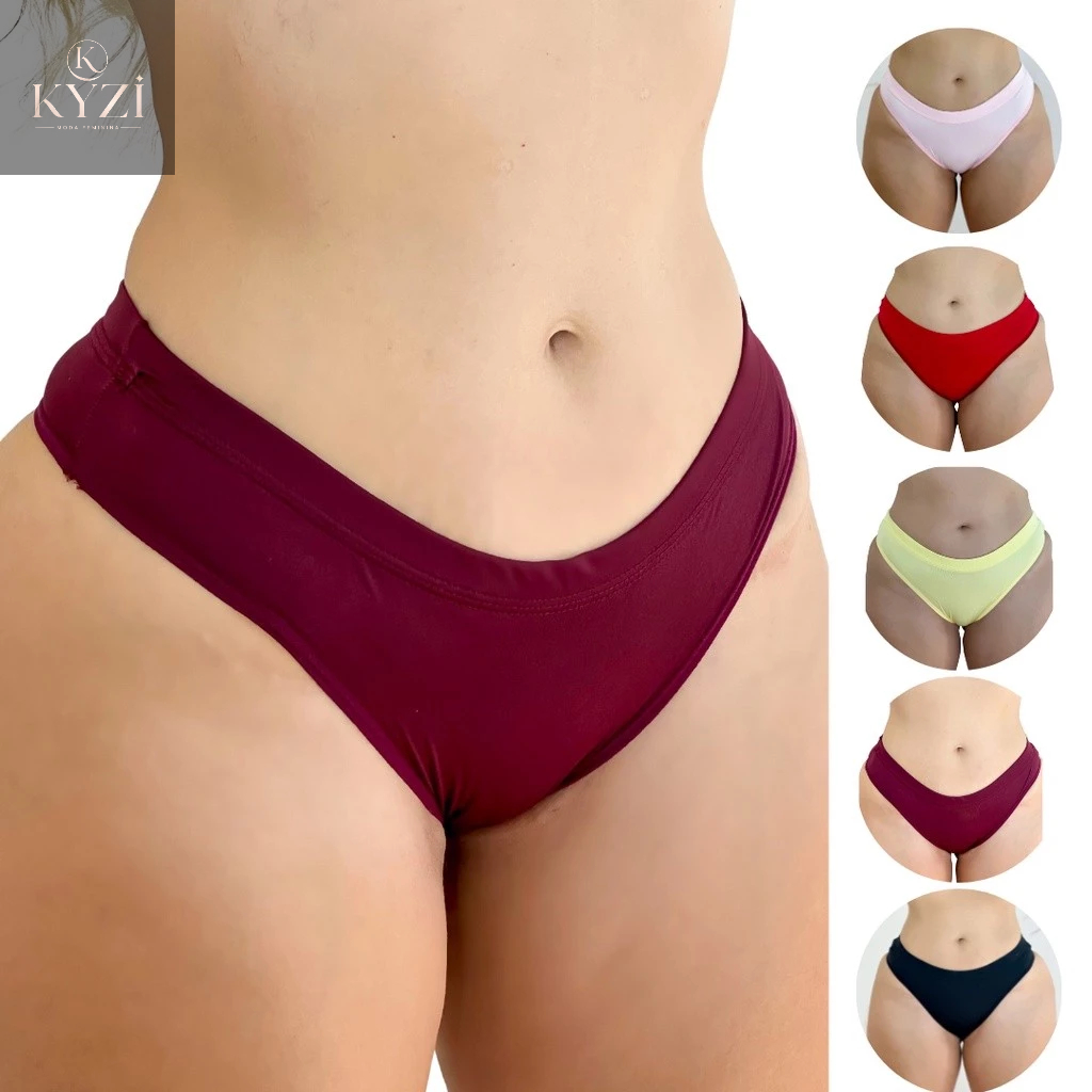 Calcinha Feminina Básica Super Confortável Várias Cores Disponíveis KYZI loja da moda Feminina