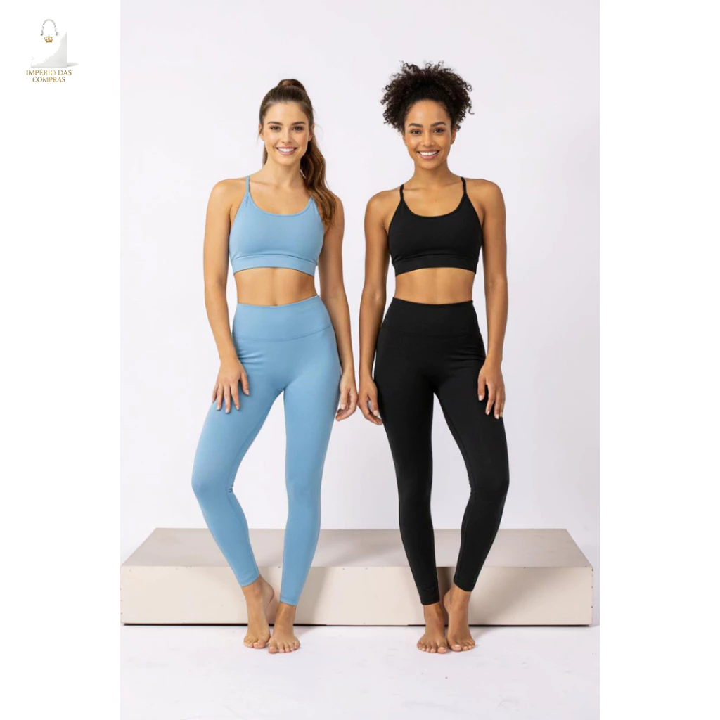 Conjunto Academia Feminino Flexível Ideal Para Exercícios Oferta